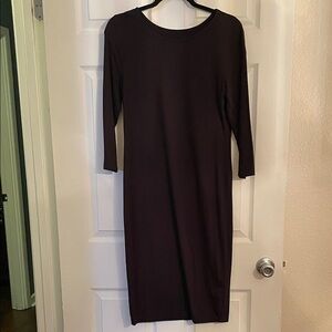 Elegant Black Midi Dress